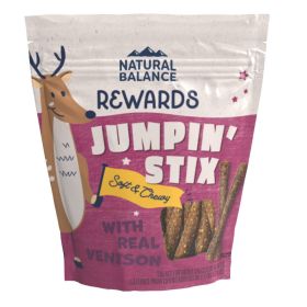 Natural Balance Pet Foods Rewards Jumpin' Stix Soft & Meaty Dog Treats Venison