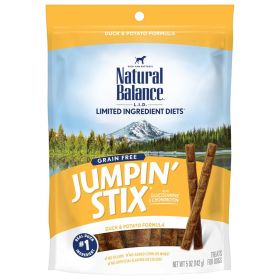 Natural Balance Pet Foods Rewards Jumpin' Stix Soft & Meaty Dog Treats Standard Duck