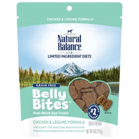 Natural Balance Pet Foods Belly Bites Dog Treats Chicken & Legume