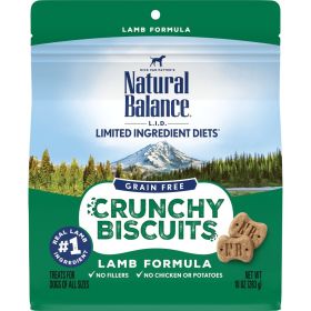 Natural Balance Pet Foods L.I.D. Grain Free Crunchy Biscuits Lamb