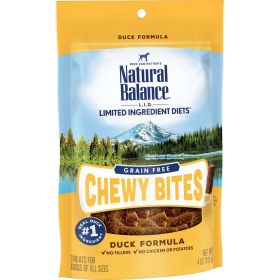 Natural Balance Pet Foods L.I.D Grain Free Chewy Bites! Dog Treats Duck