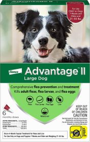 Advantage II Dog Large Red 6