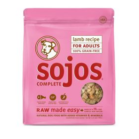 Sojos Complete Lamb Recipe Adult Freeze Dried Grain Free Dehydrated Dog Food