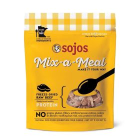 Sojos Mix A Meal Beef Grain Free Freeze Dried Raw Dog Food Topper