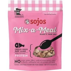 Sojos Mix A Meal Lamb Grain Free Freeze Dried Raw Dog Food Topper