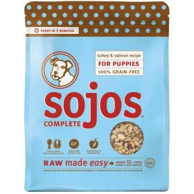 Sojos Complete Turkey And Salmon Puppy Recipe Grain Free Freeze Dried Raw Dog Food