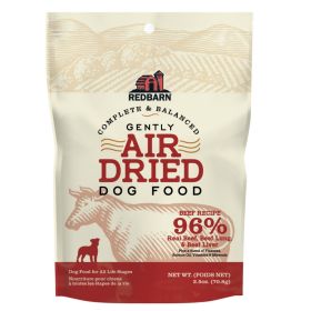 Redbarn Pet Products Gently Air Dried Trial Dog Food Beef,