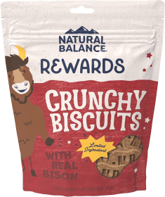 Natural Balance Pet Foods Rewards Crunchy Biscuits Small Breed Dog Treats Bison & Sweet Potato