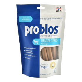 Probios Dental Sticks for Dogs Yogurt 8.11oz.