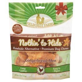 Fieldcrest Farms Nothin To Hide Gingerbread Man Chicken Dog Treats Chicken