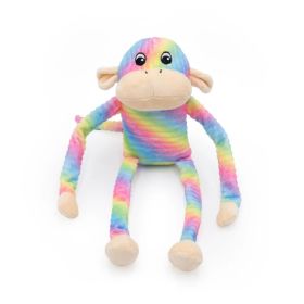 Zippypaws Spencer The Crinkle Monkey Rainbow Large