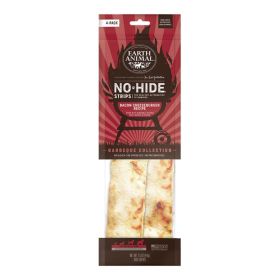 Earth Animal Dog No  Hide Bbq Strips Bacon Cheeseburger 4 Pack