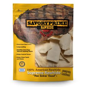 Savory Prime Supreme Rawhide Chips Natural