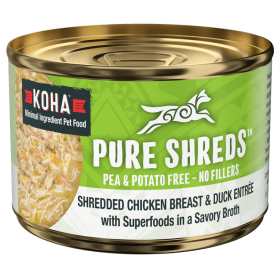 Koha Dog Grain Free Shredded Chicken And Duck 5.5oz. (Case of 12)
