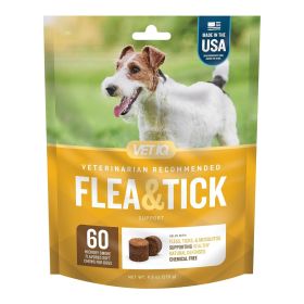 Vetiq Flea & Tick Soft Chew For Dogs Hickory Smoked 9.5oz.