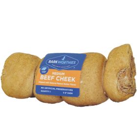 Barkworthies Beef Cheek Roll Dipped in Peanut Butter Dog Treat
