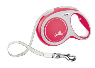 Flexi New Comfort Retractable Tape Dog Leash Red
