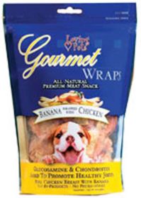 Loving Pets Gourmet Wraps Dog Treat Banana  Chicken,