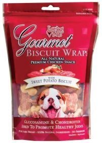 Loving Pets Gourmet Wraps Biscuit Dog Treat Sweet Potato,