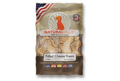 Loving Pets Natural Value Puffed Chips Dog Treats Cheese