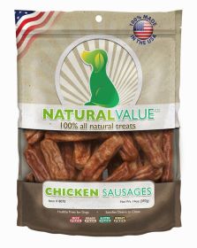 Loving Pets Natural Value Sausages Dog Treats Chicken,