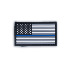 Boss Dog Tactical Collar Patch USA Thin Blue Line, 1ea/One Size