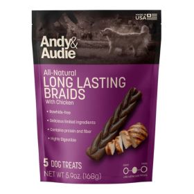 Andy & Audie Alternative Braid Chews For Dogs Chicken Medium