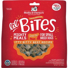 Stella And Chewys Dog Freeze Dried Lil Bites Itty Bitty Beef 7 oz.