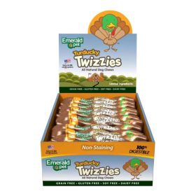 Emerald Pet Twizzies Grain Free Dog Chews Turducky 6 In