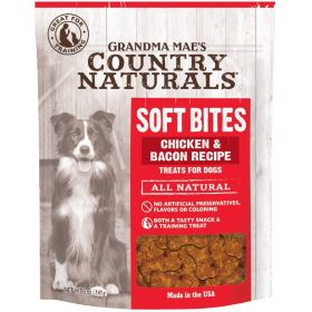 Grandma Mae's Country Naturals Soft Bites Dog Treats Chicken & Bacon