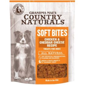 Grandma Mae's Country Naturals Soft Bites Dog Treats Chicken & Cheddar
