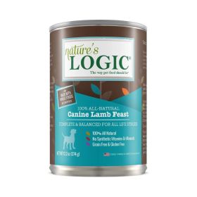 Natures Logic Dog Lamb 13.2oz. (Case of 12)