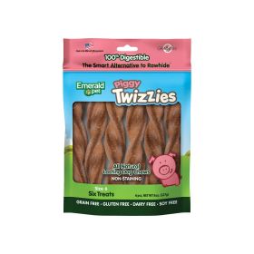 Emerald Pet Piggy Twizzies Dog Treat Pork