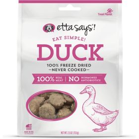 Etta Says! Eat Simple! 100% Freeze Dried Never Cooked Dog Treats Duck
