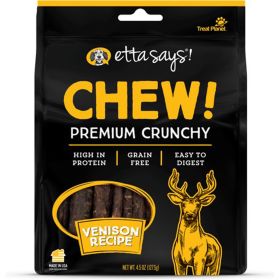 Etta Says! Premium Crunchy Venison Chew Dog Treats Venison