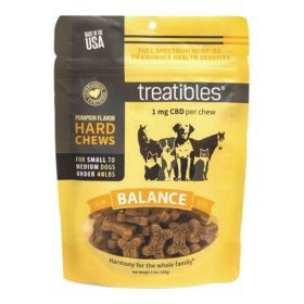 Treatibles Hemp Wellness Hard Chews Balance Pumpkin Sm/Md