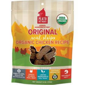 Plato Dog Treats Organic Chicken Strips