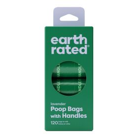 Earth Rated Dog Lavender Poop Bags With Handles Refill Rolls