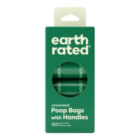 Earth Rated Dog Unscented Poop Bags With Handles Refill Rolls