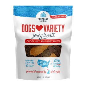 Farmland Traditions Dogs Love Variety Jerky Dog Treats