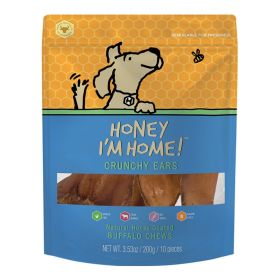 Honey I'm Home Dog Buffalo ears 10 Pack