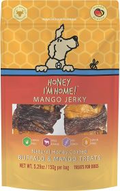Honey I'm Home Dog Buffalo Mango Jerky 5.29oz.