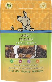 Honey I'm Home Dog Buffalo Apple Jerky 5.29oz.