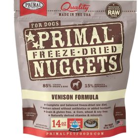 Primal Dog Freeze Dried Venison 14oz.
