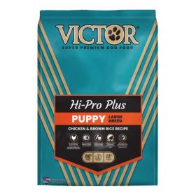 Victor Classic Hi Pro Plus Large Breed Puppy Food Chicken/Brown Rice 15 Lb