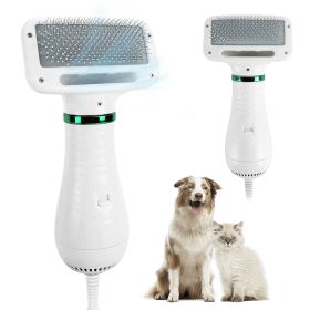 Dog Hair Dryer 2 and 1 Pet hair Dryer with Slicker Brush