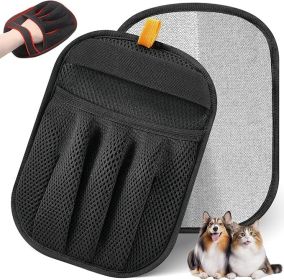 Pet Hair Removal Glove, Upgraded Five-Finger Electrostatic Pet Hair Gloves, Reusable Magic Brush Pet