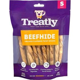 Treatly Beefhide Twist Sticks Chicken Small