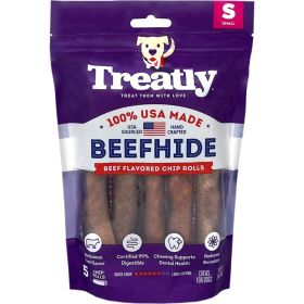 Treatly 100% USA Beefhide Chip Rolls Beef 5in.