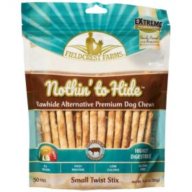 Fieldcrest Farms Nothin' To Hide Twist Stix Dog Treat Beef,